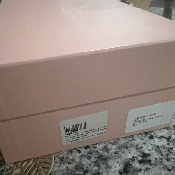 Brand new still in box MACH & MACH Double-Bow Crystal-Embellished Leather Mules - Picture 3 of 10